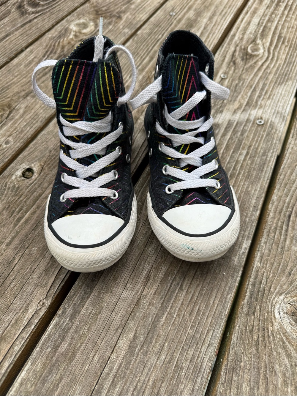 Converse Chuck Taylor Girls’ All Star High-Top Sneakers Size 13c - Picture 2 of 3